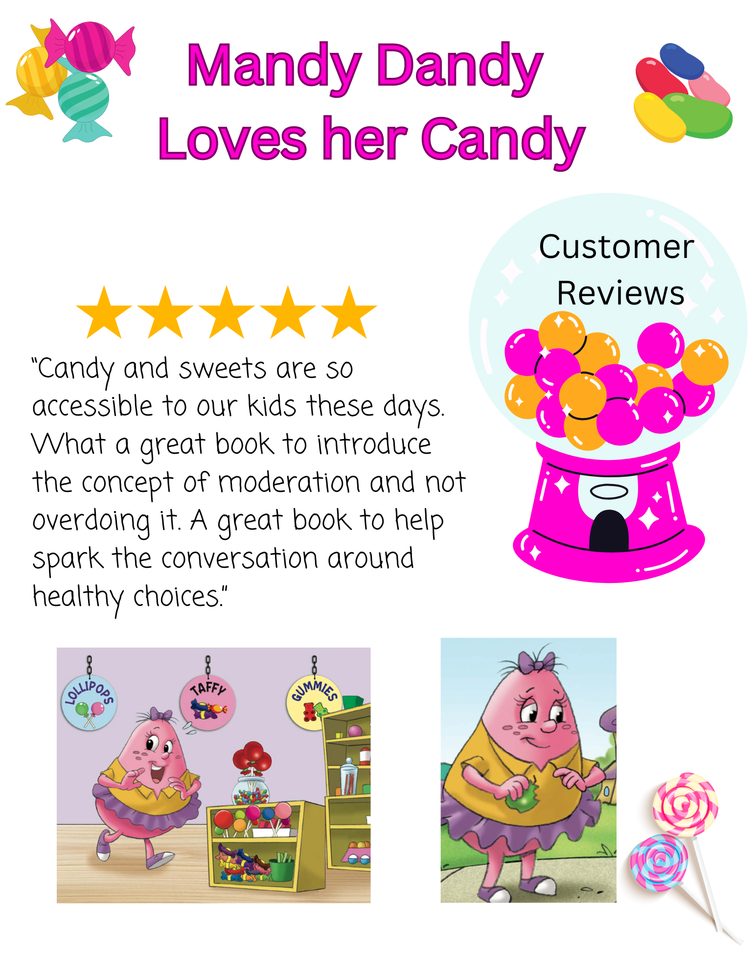 Book Review for Mandy Dandy Loves her Candy