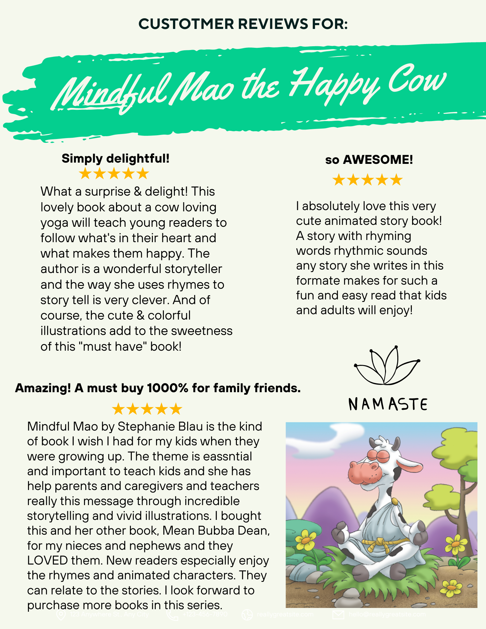 Book Review for Mindful Mao the Happy Cow